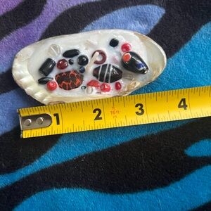 Shell Candle with Assorted Beads